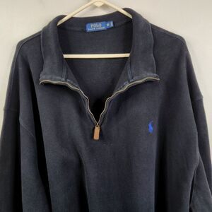 Polo Ralph Lauren Mens Long Sleeve 1/4 Zip Pullover Mock Neck Sweater 3XB